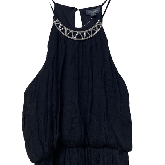 LILY ROSE Maxi Dress Size Small Juniors Black NWT - Picture 3 of 13